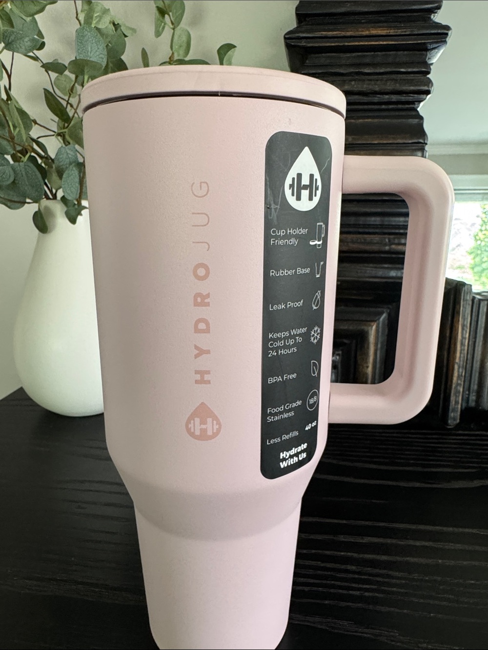 NEW HydroJug Traveler Pink Sand 40oz Insulated with Handle - Picture 7 of 9